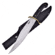 Frost Bowie Pakkawood Black Knife, 10.75 satin finish stainless clip point blade, Black pakkawood handle, CSA-03BPW