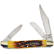 Frost Caliber Stockman Sagebrush Folding Knife,Stainless Steel,Standard Edge,Clip,Spey and Sheepsfoot,Mirror Polish,Sagebrush,Jigged Bone Handle, CAL-112