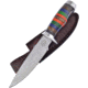 Frost Chipaway Pecos Spirit Bowie Fixed Blade Knife, 5.5in, Stainless Steel, Standard Edge, Satin, Wood Handle FCW351