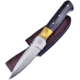 Frost Chipaway Sierra Madre Bowie Hn Fixed Blade Knife, 3.5in, Stainless Steel, Standard Edge, Satin, Buffalo Horn Handle FCW352BH