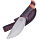 Frost Cochise Spirit Bowie Fixed Blade Knife, 4in, Stainless Steel, Standard Edge, Satin, Wood and Bone Handle FCW356