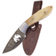 Frost Damascus Duck Bowie Knife, 3.75 Damascus steel blade, White smooth bone handle, CW-991WSB/DK