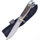 Frost Stag Resin Fixed Blade Knife, 6.5in Overall, 4in, Satin Finish Stainless Blade, Stag Bone Resin Handle, Nylon Sheath, SW-600SBR