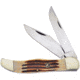Frost Folding Hunter Second Cut Folding Knife, Mirror SS Clip And Skinner Blades, Second Cut Bone Handle, WT069SC