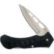 Frost Gentle Tac Lockback Folding Knife,2.5in,Stainless Steel,Standard Edge,Satin,Black,Synthetic Handle FWT176B
