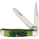 Frost Honk Falls Baby Trapper Folding Knife,Clip and Spey,Green,Jigged Bone Handle FHF086GRJB