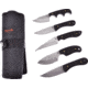 Frost Hunting Knife Set, Satin Finish 3Cr13 Stainless Hunter/Skinner Blade, Black Pakkawood Handle, Nylon Sheath, OC-01BPW