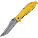 Frost Indian Linerlock A/O Gold Folding Knife,3.25in,Stainless Steel,Standard Edge,Gold Aluminum Handle FCW4604GD