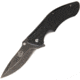 Frost Ironhorse Linerlock A/O Black Folding Knife,3.5in,Stainless Steel,Standard Edge,Black Synthetic Handle FCPIH724B