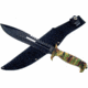 Frost Jungle Fever IV Bowie Fixed Blade Knife, 8in, Sawback, Camo, Composition Handle F18431CA