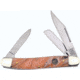 Frost Large Stockman Gold Resin Crowing Rooster Folding Knife, Mirror SS Clip/Sheepsfoot/Spey Blades, Gold Resin Handle, Nickel Silver Bolster, Inlay Shield, Gold, CR-066CG