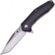 Frost A/O Tanto Folding Knife, 4in Closed, 2.75in Mirror Stainless Tanto Blade, Black Aluminum Handle, SW-888B