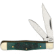 Frost Little Peanut Green Bone Folding Knife,Clip and Pen,Green,Jigged Bone Handle FBFT105GJB