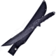 Frost Machete Knife, 12 black finish sawback 3Cr13 stainless tanto bla, Black rubberized ABS handle, TX-23B