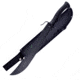 Frost Machete Knife, 18 black finish sawback stainless blade, Black ABS handle, TX-16B