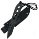 Frost Navy Seal Fixed Blade Tanto Fixed Blade Knife, 3.75in, Stainless Steel, Standard Edge, Tanto, Black Aluminum Handle F15865B