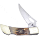 Frost Range Rider Rocky Mtn Stag Folding Knife, Mirror SS Clip Blade, Thumb Pull, Rocky Mountain Stag Bone Handle, WT-2363RMS
