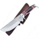 Frost Rhode Island Red Bowie Fixed Blade Knife, 6.25in, Stainless Steel, Standard Edge, Satin, Brown, Bone Handle FCR1506