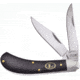 Frost Saddlehorn Buffalo Horn E.C. Simmons Folding Knife, Mirror SS Clip And Skinner Blades, Buffalo Horn Handle, ECS-528CBH