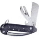 Frost Seamans Knife, Satin finish stainless sheepsfoot, Marlin spike, a, Black ABS handle, OC-02B