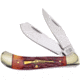 Frost Sharps Saddlehorn Brown Bone Folding Knife,Stainless Steel,Standard Edge,Clip and Spey,Mirror Polish,Brown,Bone Handle FSHP111BRJB