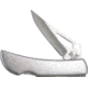Frost Silver Hawk Stainless Folding Knife,2.25in,Brushed Stainless Handle F15483SS