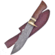 Frost Sky Dancer Bowie Damascus Knife, 7 Damascus steel blade, Walnut handle, CW-613WW/D