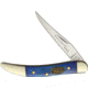 Frost Small Toothpick Dad Blue Folding Knife,Long Clip,Blue,Smooth Bone Handle FSW109WGDBL