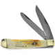 Frost Steel Warrior Trapper SC Folding Knife,Standard Edge,Clip and Spey,Second Cut Bone Handle FSW108SC
