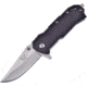 Frost Tac Linerlock Black G10 A/O Folding Knife, 2 satin finish stainless blade, Black G10 handle, TX-38B/G10