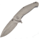 Frost Tac Xtreme Framelock A/O Folding Knife,3.25in,3Cr13 Stainless Steel,Standard Edge,Stainless Handle FTX096