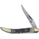 Frost Toothpick 20th Annversary Folding Knife, Satin finish stainless long clip blade, Gray pick bone handle, CW-109GY/20