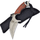 Frost Whitetail Boot Skinner Brown Fixed Blade Knife, 3in, Satin, Brown, Wood Handle FWT202RBG