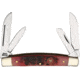 Frost Whitetail Congress Red Pick Folding Knife,Red,Pick Bone Handle FWT6682RPB