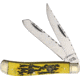 Frost Wild Turkey Trapper Folding Knife,Clip and Spey,Yellow,Jigged Bone Handle FWTC508CCB