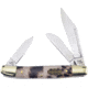 Frost Wrangler Steel Warrior Folding Knife, Leopard pattern resin handle, SW-112LS