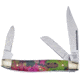 Frost Wrangler Steel Warrior Folding Knife, Multi-color glitter resin handle, SW-112RDN