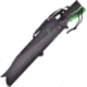 Frost Zombie Machete Fixed Blade Knife, 18in, Stainless Steel, Standard Edge, Sawback, Black, Black and Green, Rubber Handle FTA051BG