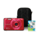 Fujifilm FinePix JX660 16MP Digital Camera, Red, Bundle-Case, 8GB Memory Card, Li-ion Rech. Batt. 600013633