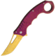 Fury Purple Titanium Linerlock A/O Folding Knife,3in,Stainless Steel,Standard Edge,Purple,Titanium Handle FY32358