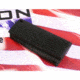 Fusion Firearms 1911 Mainspring Housing Alloy Officer Checkered, Black, 1911-MSH-27-39