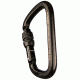 Fusion Tacoma Screw Lock Caribiner, Black, FP-9005-SG-BLK