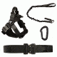 Fusion Trekker Combo Harness And Leash, Black, Small, TK-101-COMBO-S