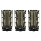 G-Code Pistop Soft Shell Scorpion Tall Mag Carrier w/ P1/P2/P3 Molle and Belt Mounts, Pack of 3, Ambidextrious, OD Green Frame/Black Shell, Tall, SS-P1-3PK-123-GNBK