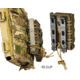 G-Code Rifle Soft Shell Scorpion Mag Carrier w/ R1/R2/R3 Molle and Belt Mounts, Pack of 3, Black Frame/Black Shell, Rifle, SS-R1-3PK-123-BKBK