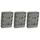 G-Code Rifle Soft Shell Scorpion Mag Carrier w/ R1/R2/R3 Molle and Belt Mounts, Pack of 3, Grey Frame/Grey Shell, Rifle, SS-R1-3PK-123-GYGY