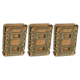 G-Code Rifle Soft Shell Scorpion Mag Carrier w/ R1/R2/R3 Molle and Belt Mounts, Pack of 3, OD Green Frame/Tan Shell, Rifle, SS-R1-3PK-123-GNTN
