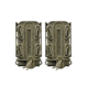 G-Code Soft Shell Scorpion Pistol Magazine Carrier Pack of 2, Short, P1/P2/P3 Molle and Belt Mounts, Ambidextrious, Green On Green, OD Green Frame/OD Green Shell, Short, SS-P2-2PK-123-GNGN