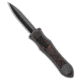 Hawk Knife Designs Custom Deadlock Model C Automatic Folding Knife, 3.50in, CPM 20CV, Dagger Blade, Carbon Fiber, Titanium, Black/Brown Handle, Black/Brown/Black, 8.48 inch, BHQ-185454