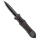 Hawk Knife Designs Custom Deadlock Model C Automatic Folding Knife, 3.50in, CPM 20CV, Dagger Blade, Carbon Fiber, Titanium, Black/Brown Handle, Black/Brown/Black, 8.48 inch, BHQ-185454